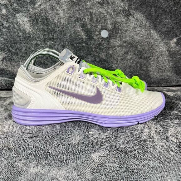 Nike Women's Lunar Hyper Workout XT Silver Purple Sz 8.5 Training - Picture 3 of 8